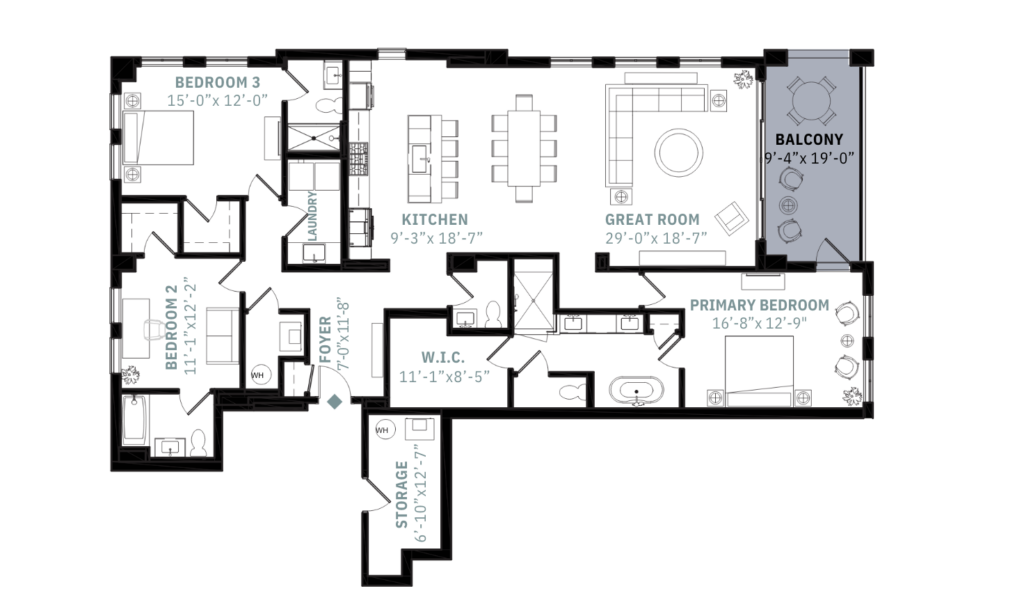 A North 3-5 Floorplan